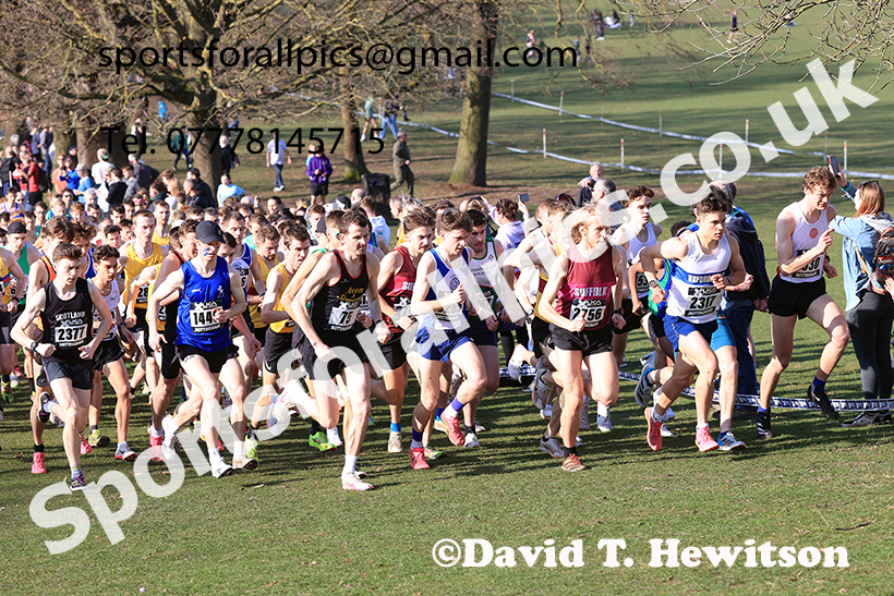 Senior mens 2025 UK CAU Inter Counties Cross Country Champs., Wollaton Park, Nottingham. Photo: David T. Hewitson/Sports for All Pics